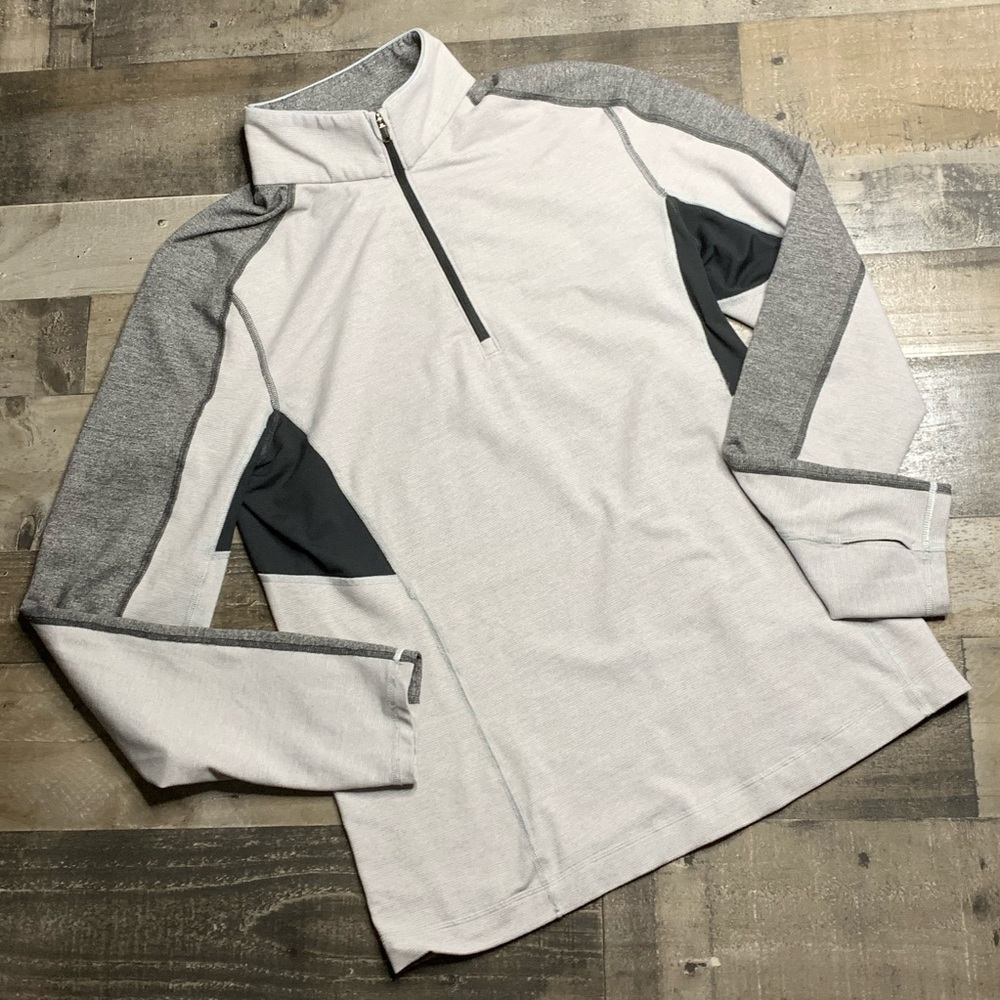 LULULEMON 1/4 ZIP PULLOVER W/ THUMB HOLES SZ L